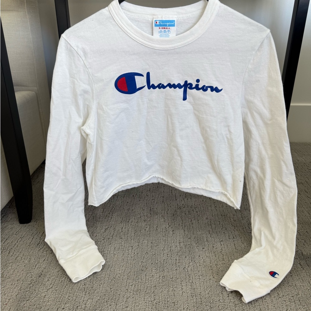 Champion White Long Sleeve Top
